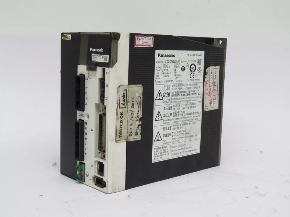 PANASONIC MDDKT3530CA1 AC Servo Drive 200VAC for Single and Three Phase