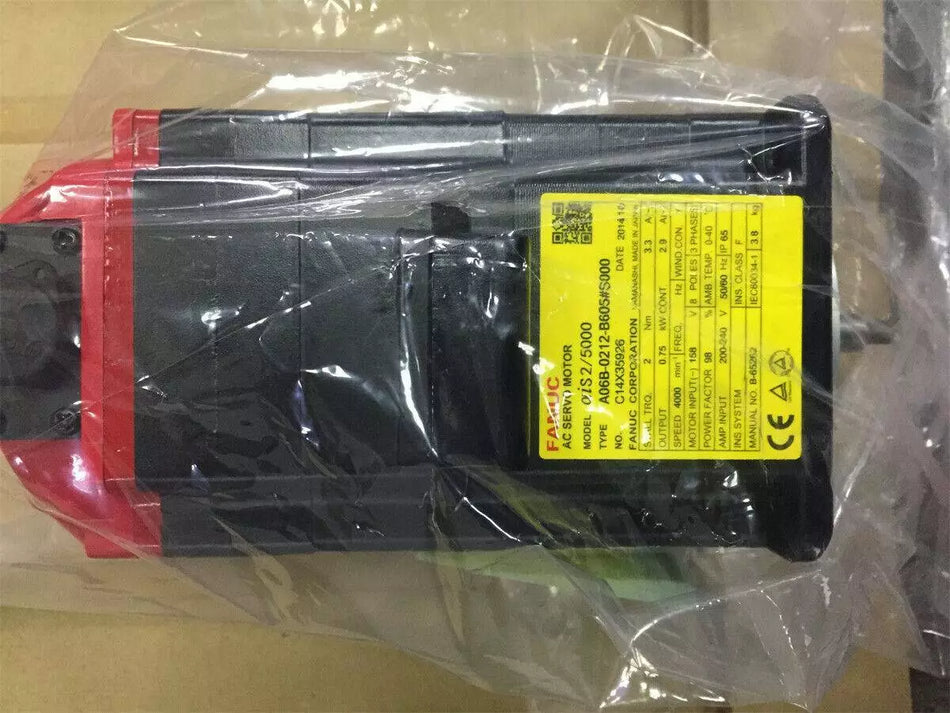FANUC A06B-0212-B605#S000 AC Servo Motor - 1PC, Expendited Shipping