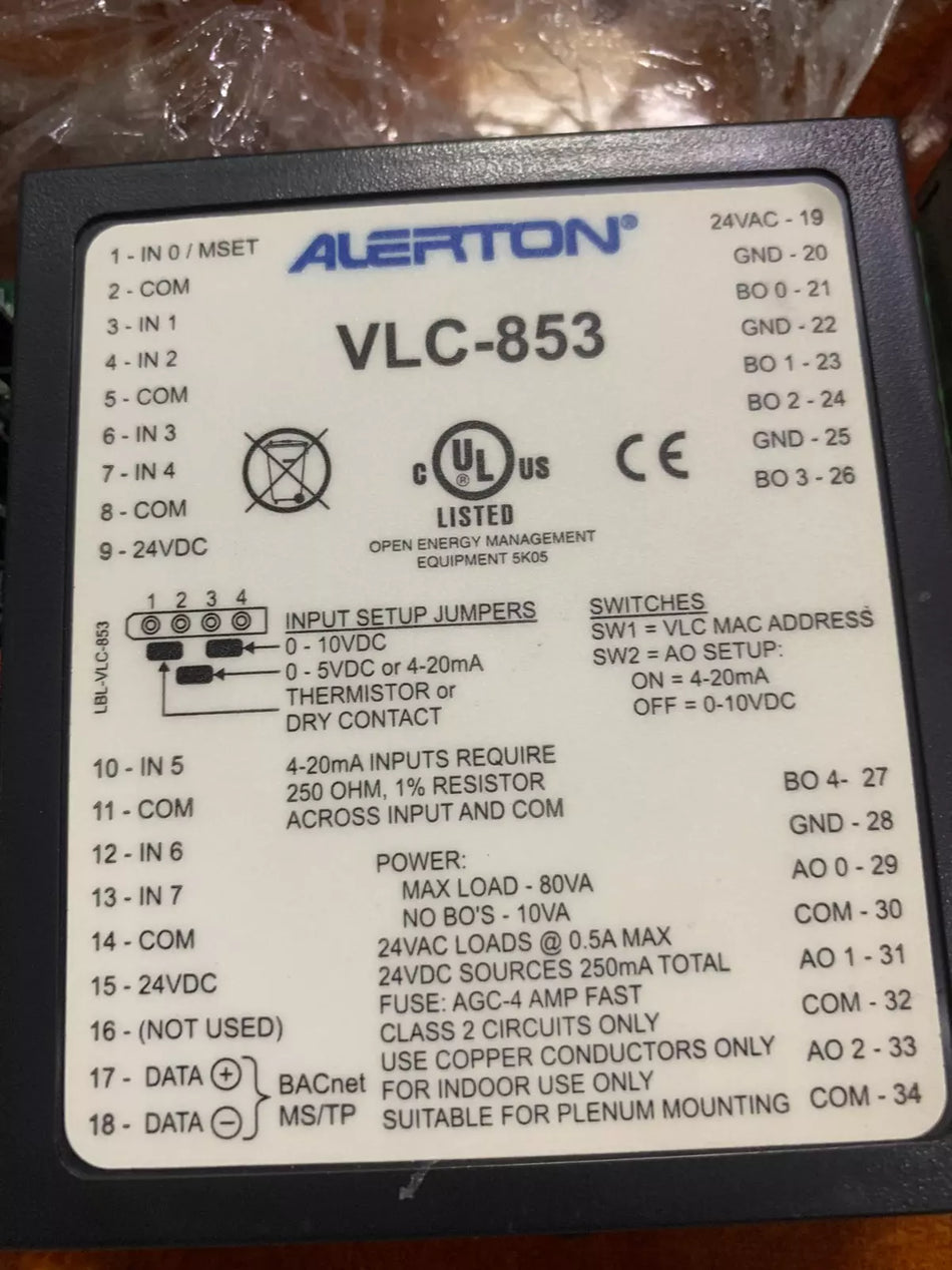 1PC for ALERTON VLC-853 new VLC853/