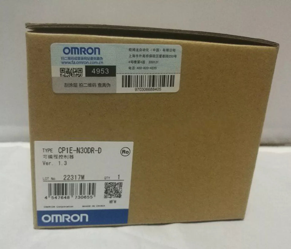 New Omron CP1E-N30DR-D PLC CPU Unit