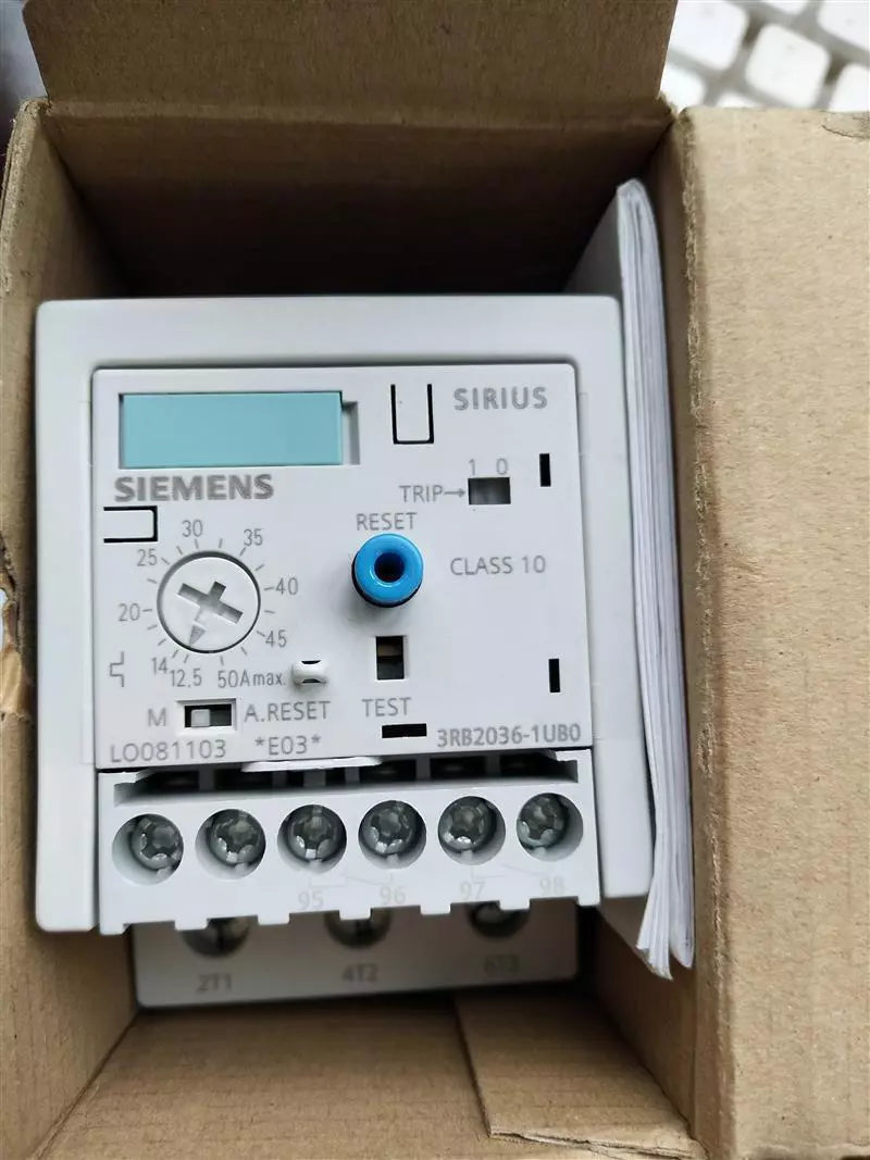 SIEMENS 3RB2036-1UB0 Thermal Relay for Electrical Overload Protection