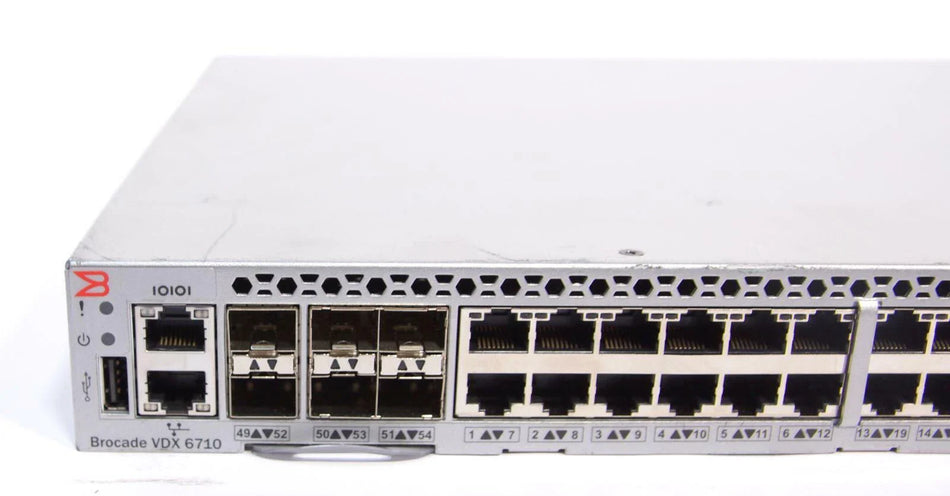 Brocade BR-VDX6710-54-F 48P GbE, 6P SFP+ with 2x XBR-250WPSAC-F