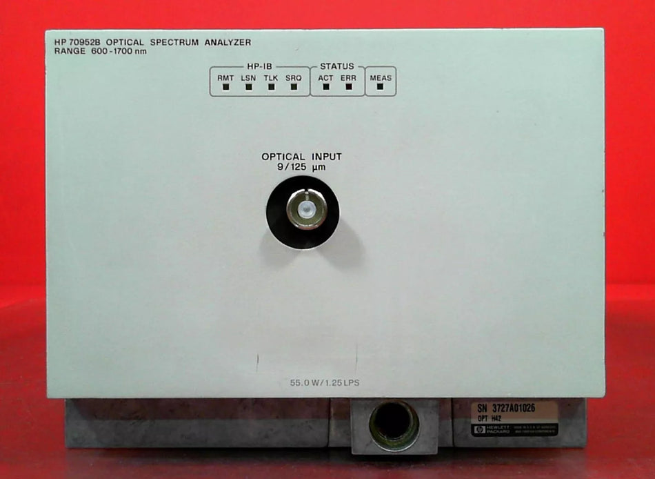 HP - Agilent 70952B Optical Spectrum Analyzer Module 600 to 1700nm 3727A01026