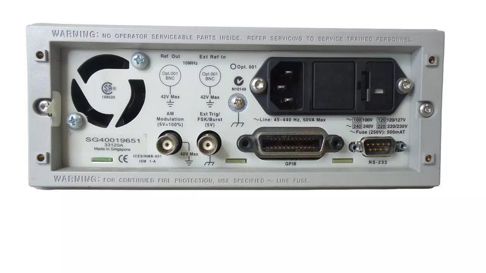 Agilent 33120A 15 MHz Function Arbitrary Waveform Generator