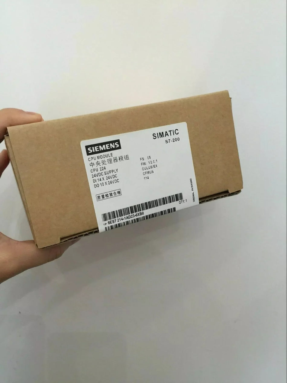 SIEMENS 6ES7214-1AD23-0XB0 PLC Module - New in Box - Expedited Shipping