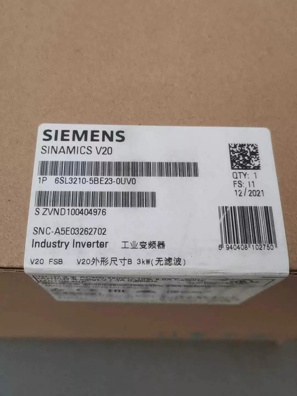 1PC NEW 6SL3210-5BE23-0UV0 3KW frequency converter ( DHL or EMS ) #N1383 YF