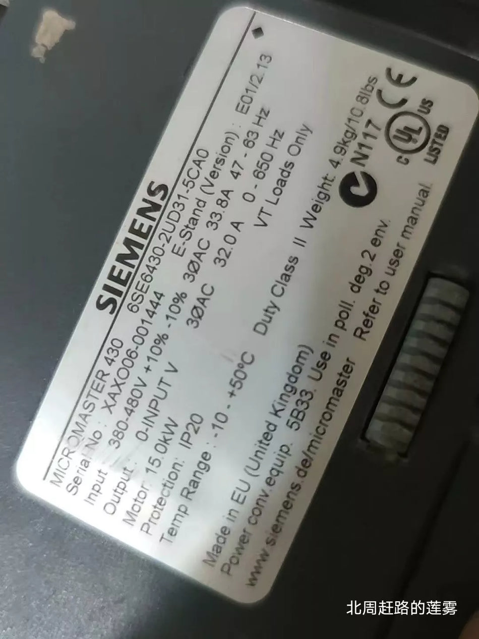 1PC USED 6SE6430-2UD31-5CA0 frequency converter () #N4745 YF