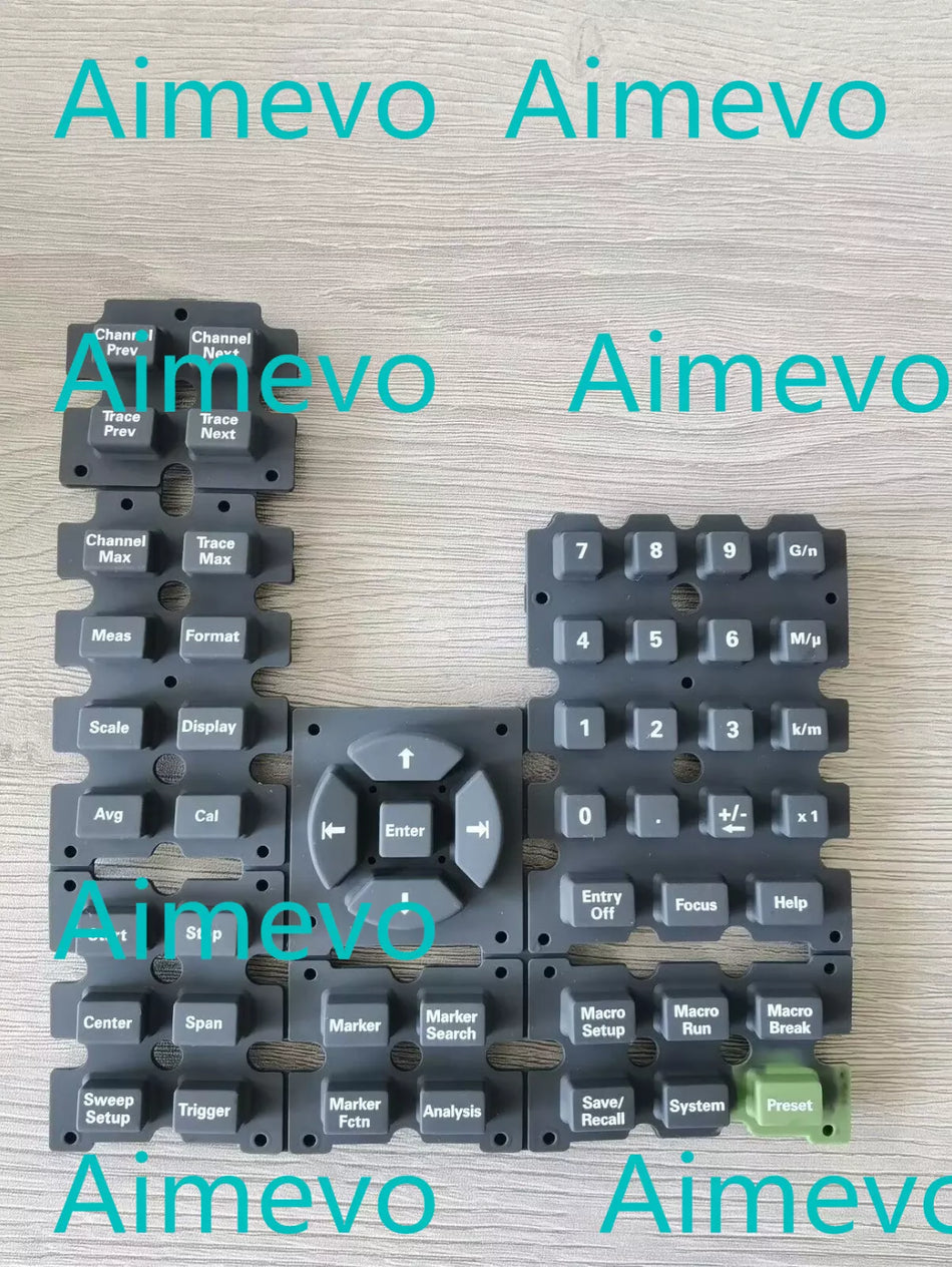 Black Silicone Buttons for Agilent Keysight E5071C Button Film Membrane Keypad