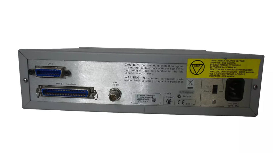 Agilent 4338B Milliohmmeter - High-Performance Measurement Tool