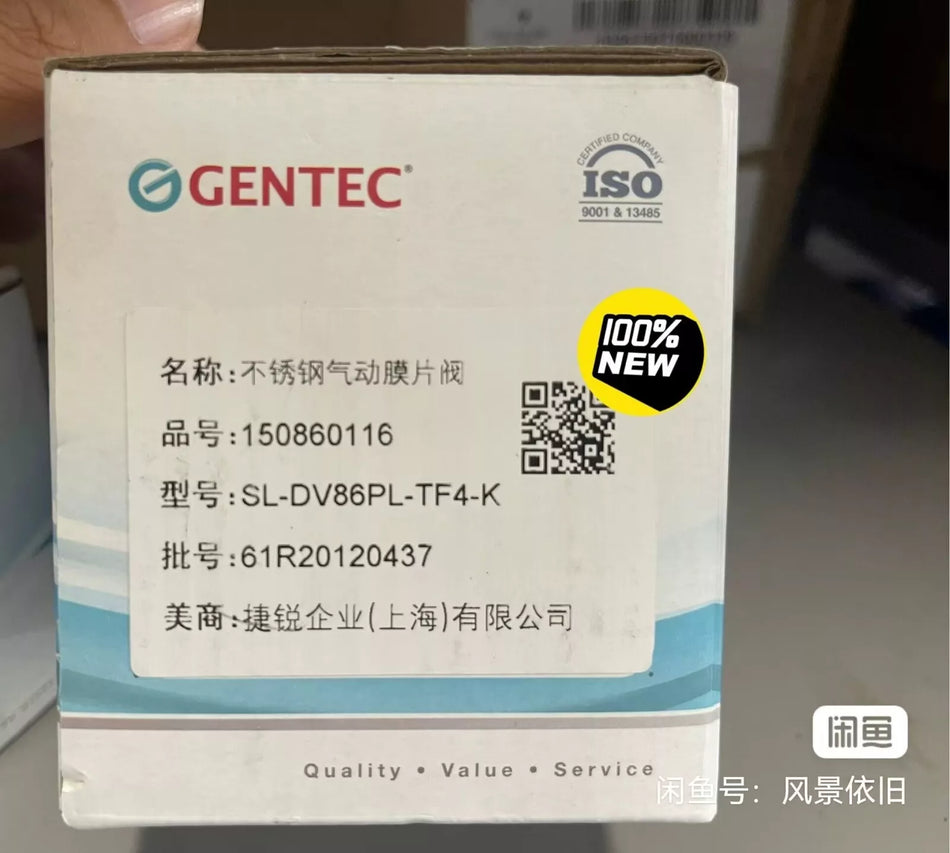 1 PC NEW SL-DV86PL-TF4-K Diaphragm Valve #B6711 CL
