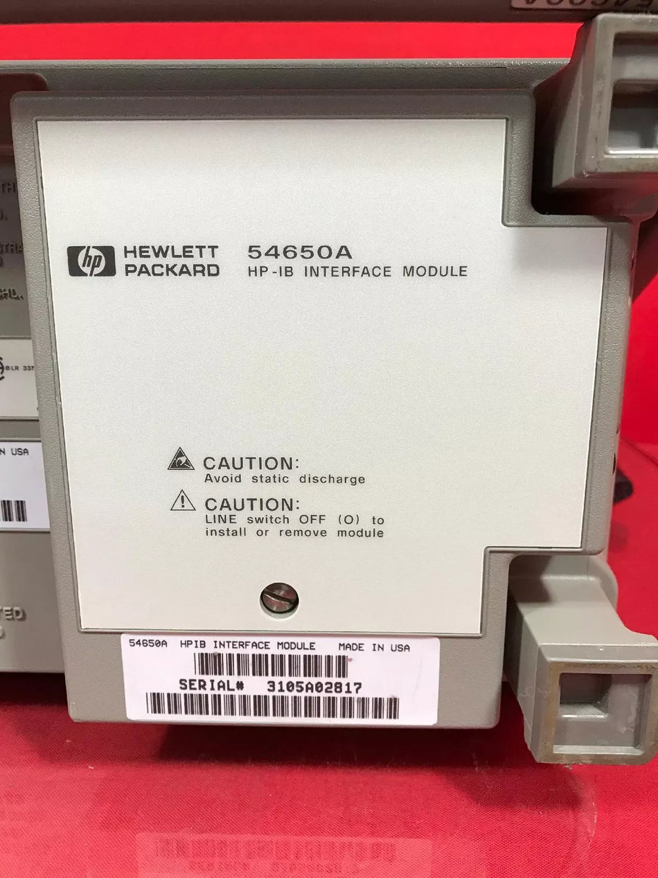 HP 54600A Oscilloscope 100MHz 2 channel S/N 3134A05715