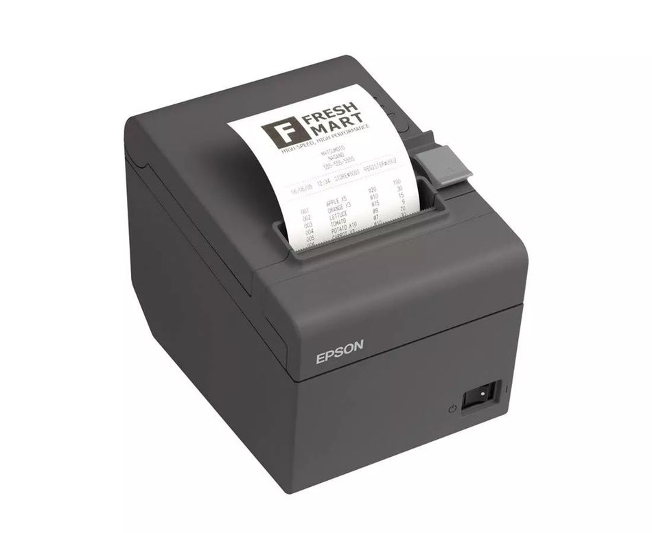 Epson TM-T82 USB POS Monochrome Receipt Printer - High-Speed & Reliable - Gray