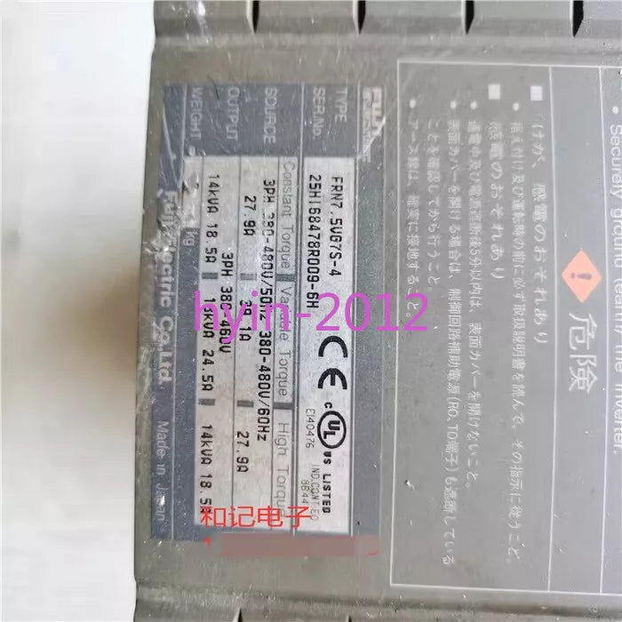 1pcs Used FRENIC FRN7.5VG7S-4 Frequency Converter