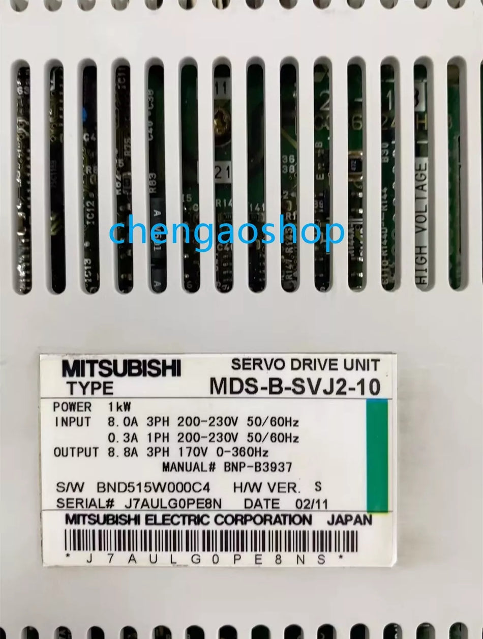 1PCS 100% test Mitsubishi MDS-B-SVJ2-10 (by DHL/FedEx) #U2689D YG