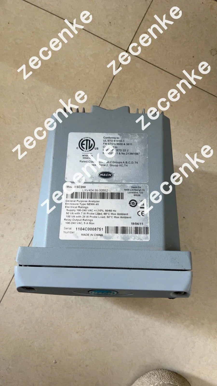 HACH General Purpose Analyzer LXV404.99.00552 SC200 Controller
