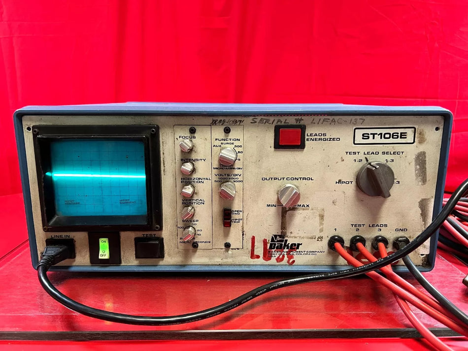 Baker ST106E Winding Dielectric Tester 6.0 kV, SN 606E