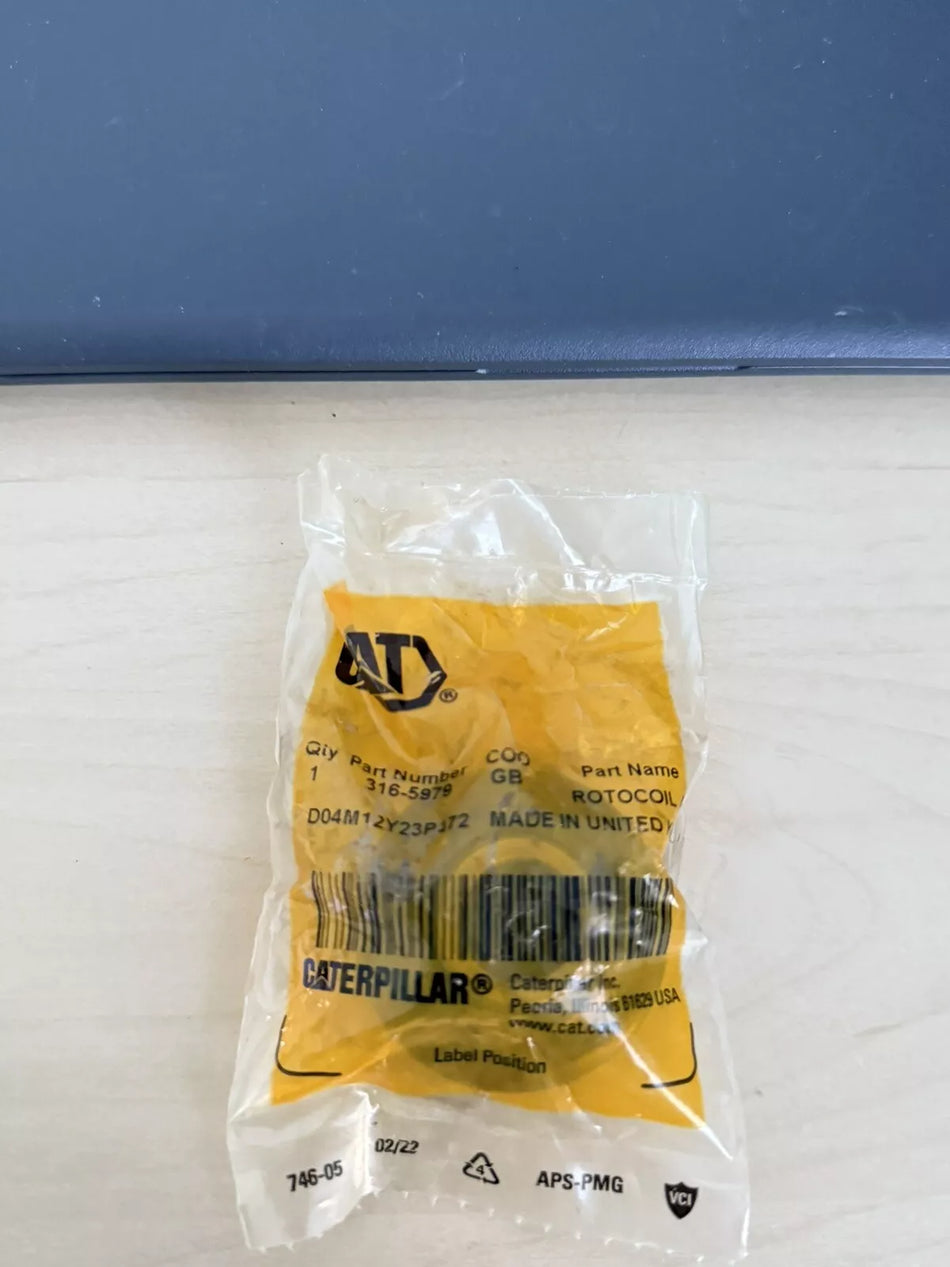 CAT 316-5979 14.40mm ID Cylinder Head Exhaust Rotocoil (Genuine OEM)