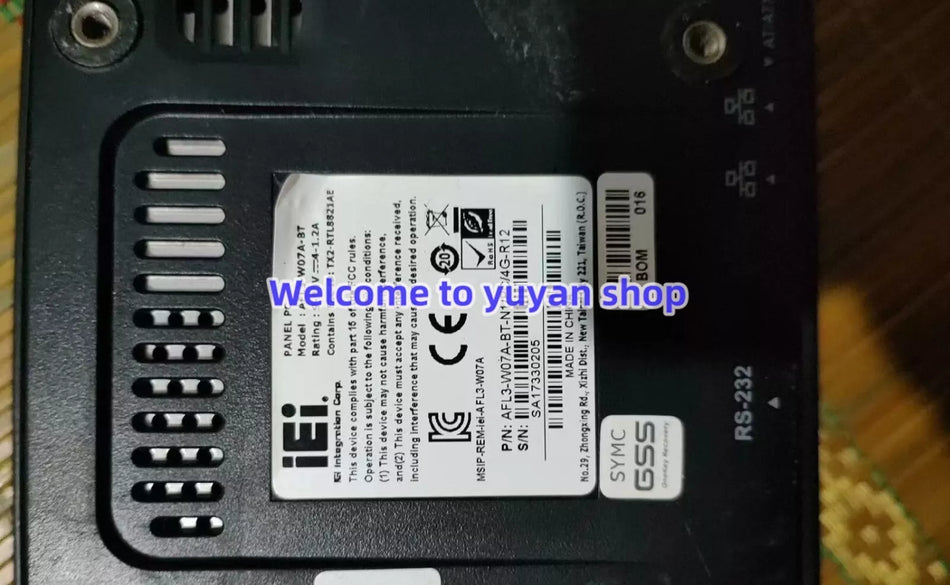 1pc USED AFL3-W07A-BT Industrial Touch Screen TESTED