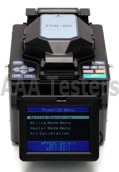 Fujikura FSM-40S SM MM Fiber Core Alignment Fusion Splicer FSM40S A w/ Cleaver