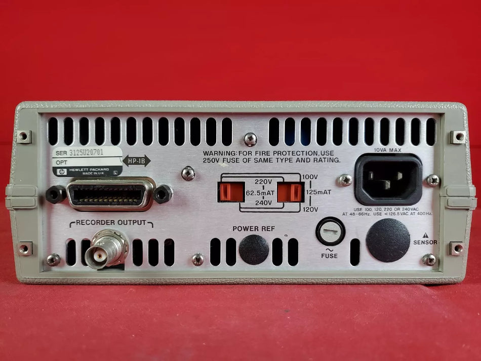 HP / Agilent / Keysight 437B 3125U20701 Power Meter