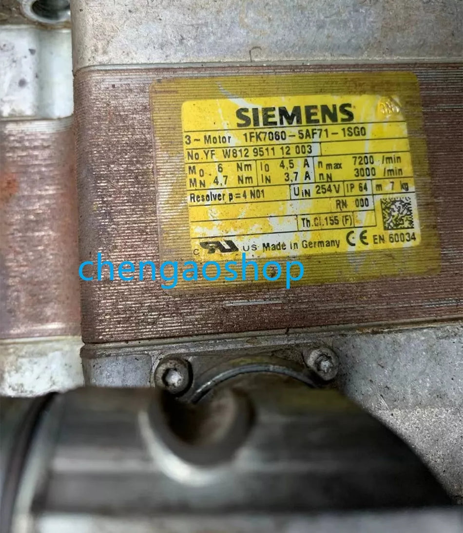 1PCS used working 1FK7060-5AF71-1SG0 #U3808D YG