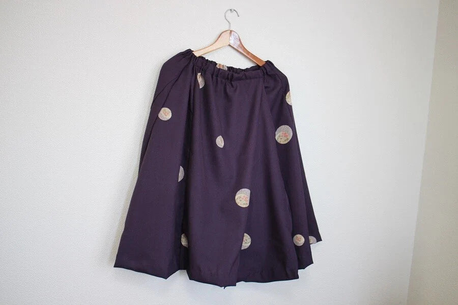 Japanese Kimono remake Wrap around skirt