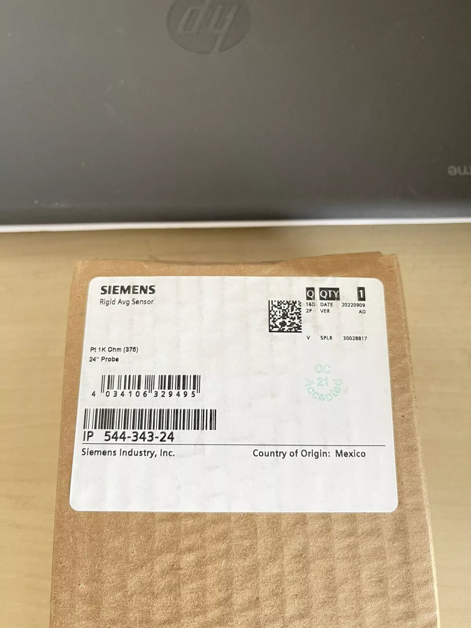 SIEMENS HVAC Rigid Averaging Sensor 24 Probe 544-343-24 Sealed