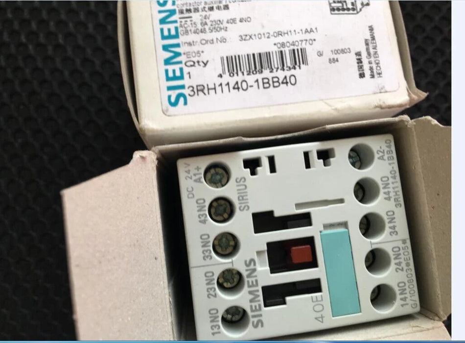 2pcs x 3RH1140-1BB40 DC24V Contactors for Industrial Use