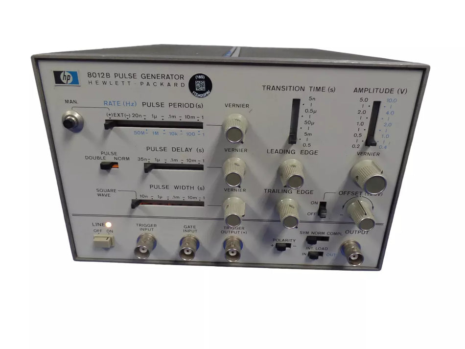 Hewlett Packard HP 8012B Pulse Generator - High-Quality Signal Waveform Generator