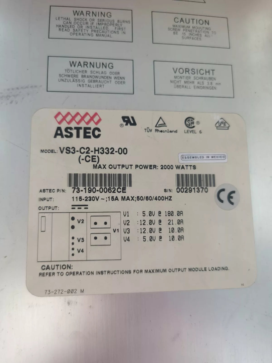 1PC For ASTEC VS3-C2-H332-00 used VS3C2H33200 C-19-2-003