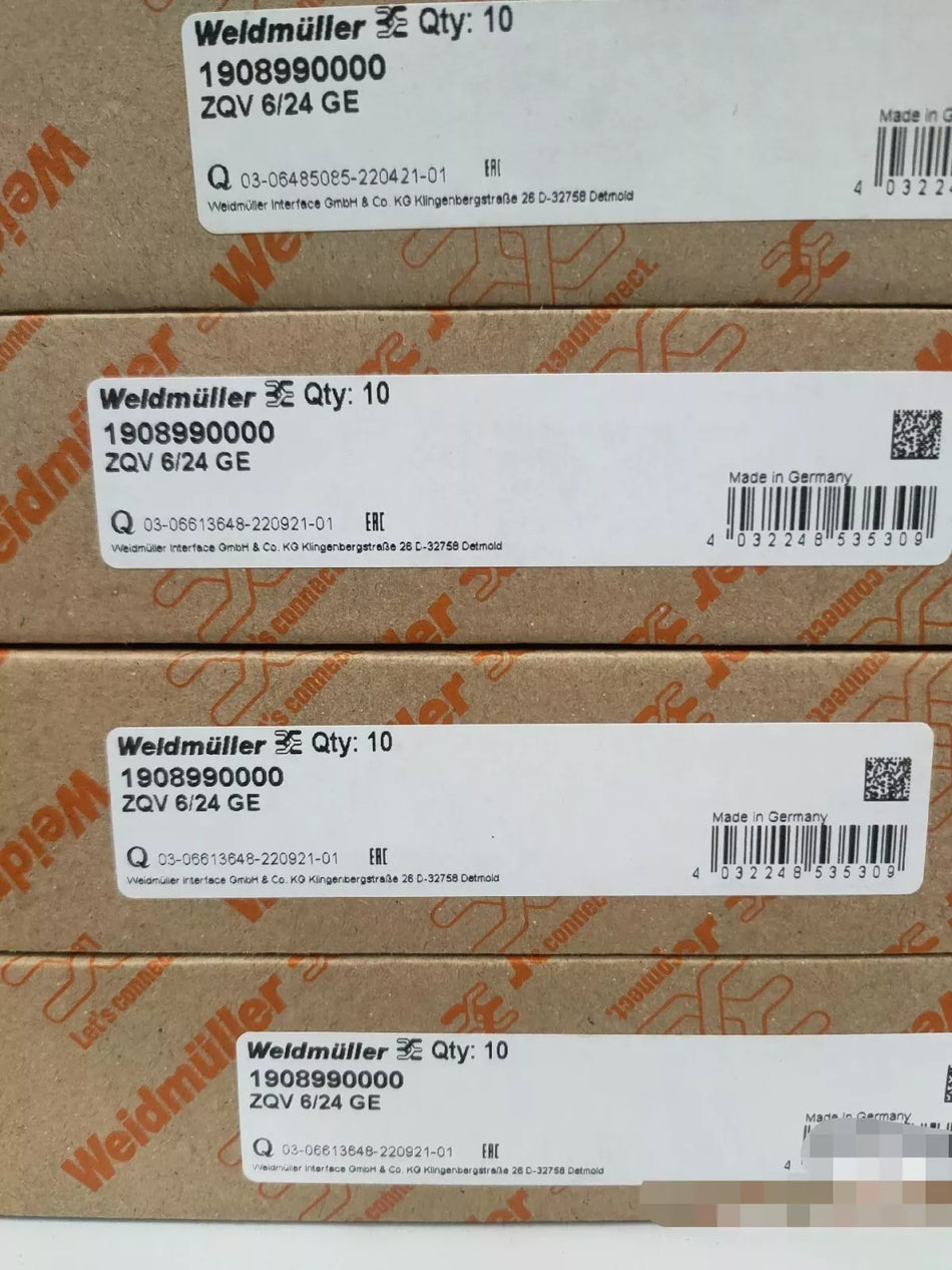 10 Pcs/Box NEW ZQV 6/24 GE 19089900 Terminal Connector
