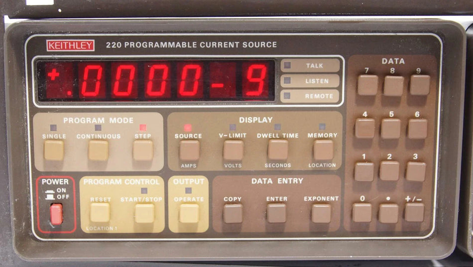 Keithley 595 Quasistatic CV Meter with Keithley 220 Programmable Current Source