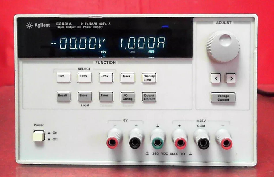 Agilent/Keysight E3631A AT429766362 80W Triple Output Power Supply, 6V, 5A