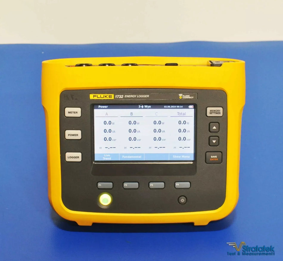 Fluke 1732 Energy Logger 3 Phase PQA Power Logger 3000A CTs NIST Calibrated