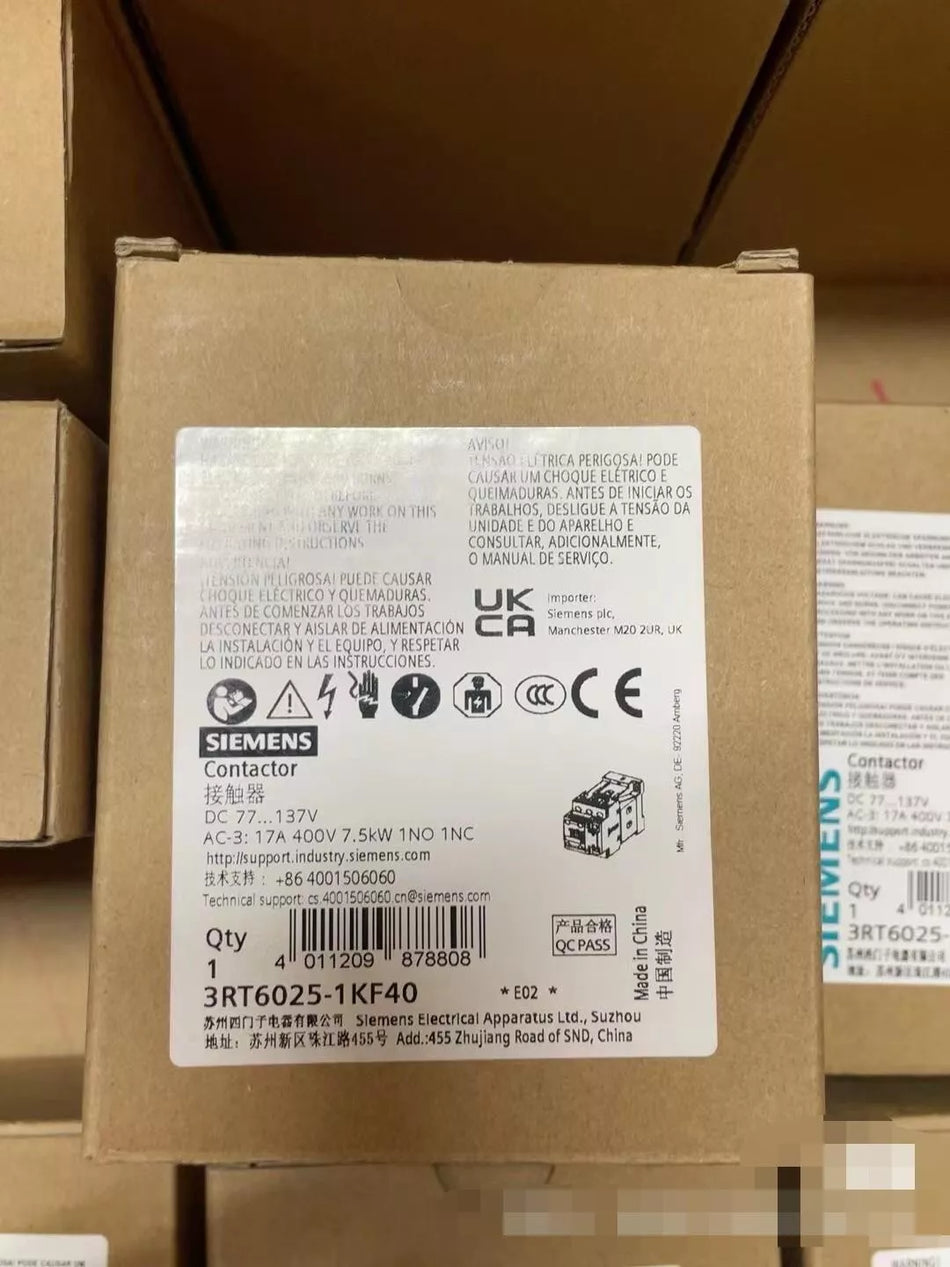 3RT6025-1KF40 Contactor: Industrial Electrical Component