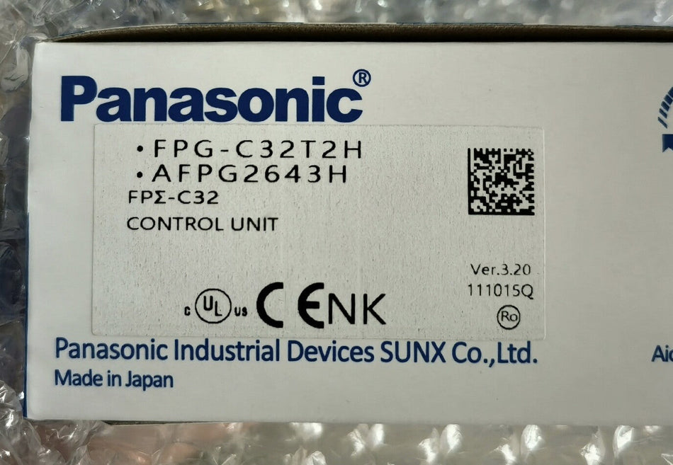 Panasonic FPG-C32T2H AFPG2643H Control Unit