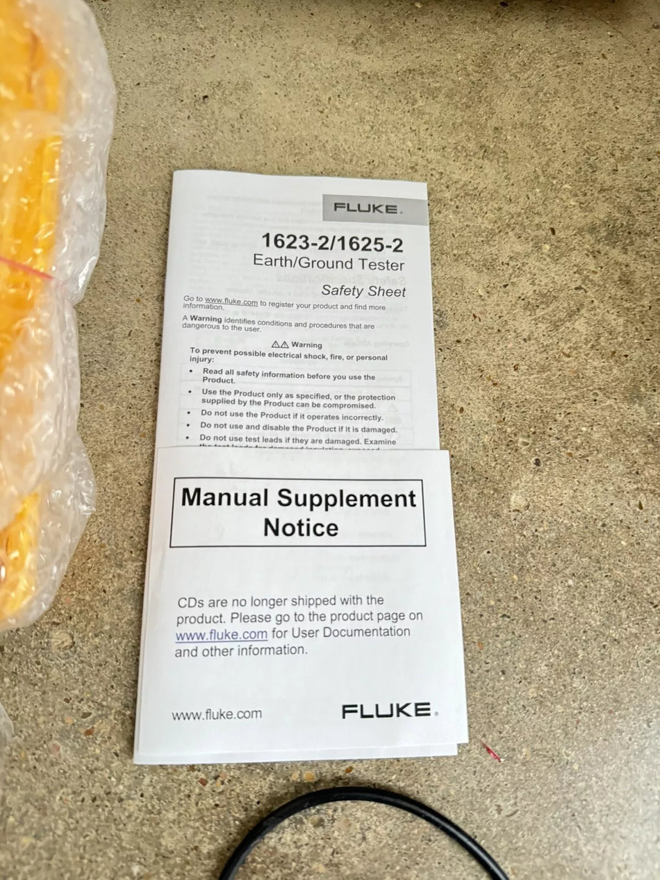 FLUKE 1623-2 Basic Earth Ground Tester GEO / New Sealed