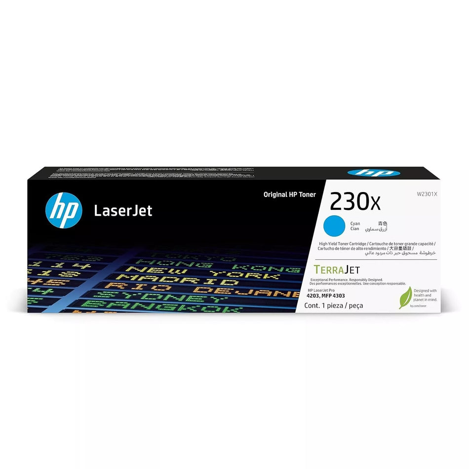 HP 230X Cyan Original LaserJet Toner Cartridge - High-Yield