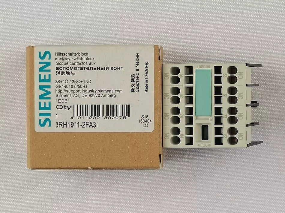 New Siemens 3RH1911-2FA31 3RH19112FA31 Contact Block in Box