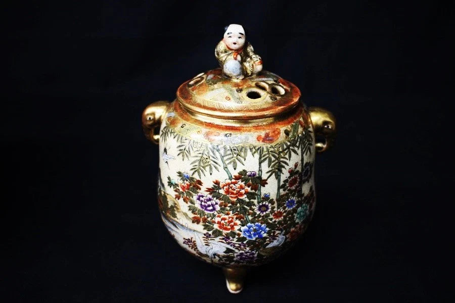 Insence burner satsuma porcelain