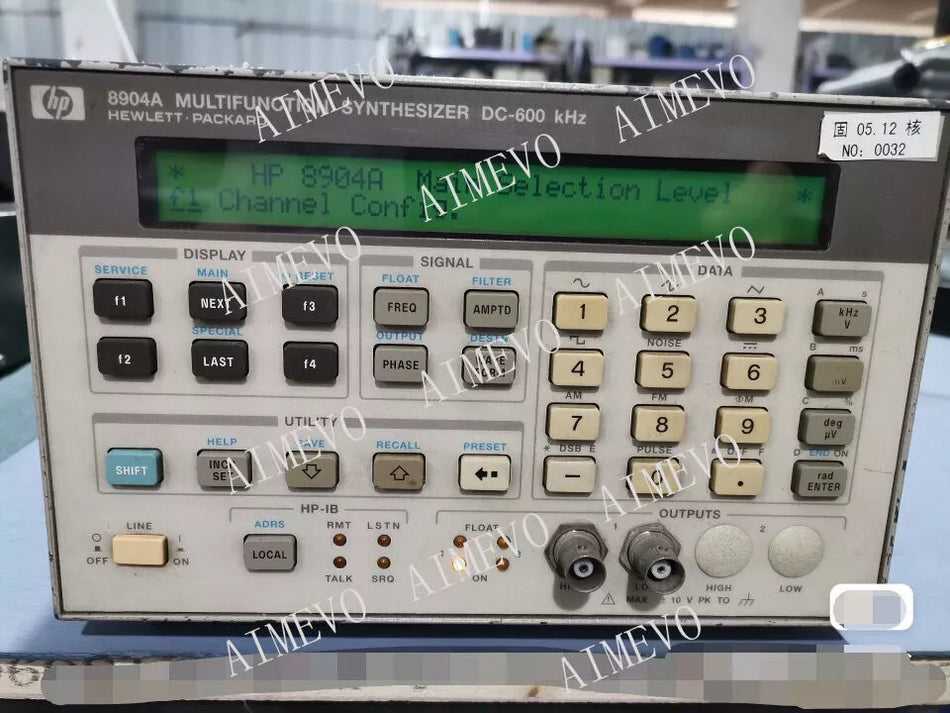 HEWLETT PACKARD HP 8904A MULTIFUNCTION SYNTHESIZER DC-600 KHZ