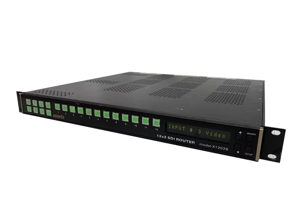 Evertz X1202S SDI Router 12x2: Compact Routing Solution for Video Production