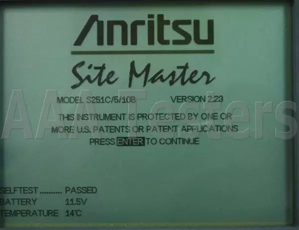Anritsu Site Master S251C Cable Antena SiteMaster w/ Option 5 2500 MHz S251