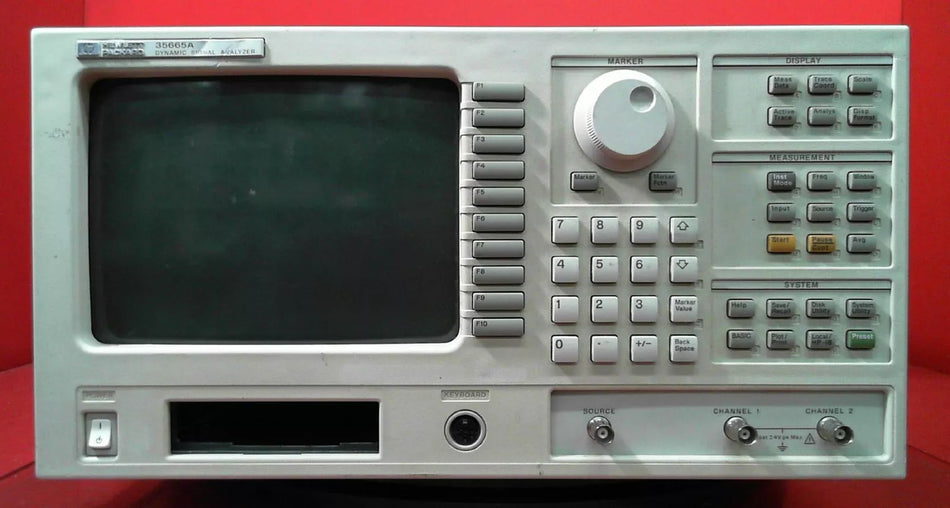 HP - Agilent 35665A Dynamic Signal Analyzer, Dual Channel,102.4 kHz 3603A03908