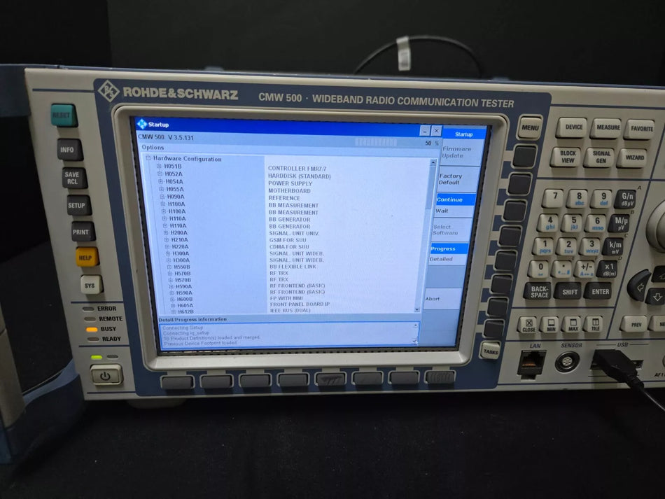 R&S CMW500 Wideband Radio Communication Tester with Options (102278)
