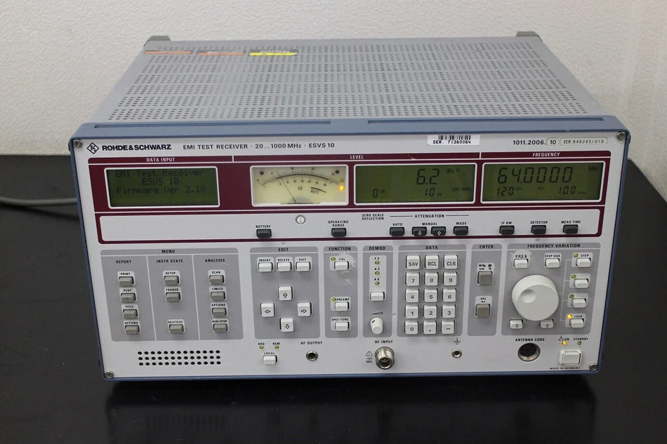 Rohde&Schwarz ESVS10 20-1000MHz EMI Test Receiver