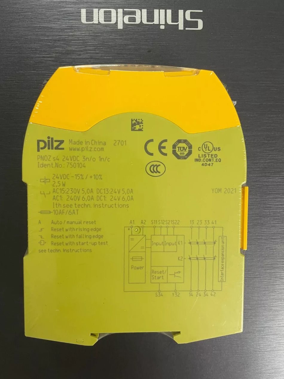 1PC NEW PILZ Safety Relays PNOZ S4 750104 #WR102 WX