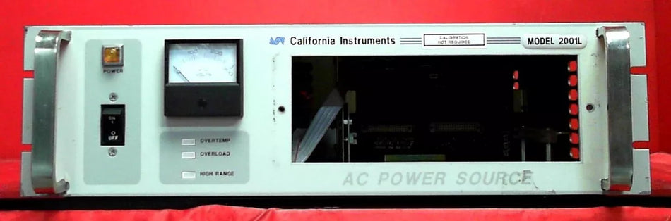 California Instruments 2001L-1P-HV AC Power Supply, 2000 VA, 1 Phase Out L06084