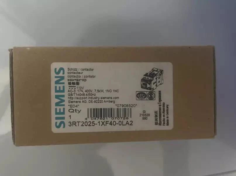1 PC NEW 3RT2025-1XF40-0LA2 Contactor #B7429 CL