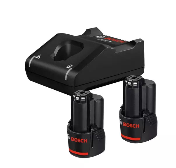 Bosch 2X GBA 12V 2.0Ah+GAL 12V-40 Battery Charger Combo